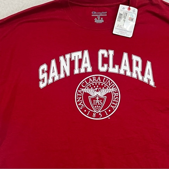 Champions Men Red Tee Shirt Santa Clara Authentic Athleticwear Size XXL - Picture 3 of 8